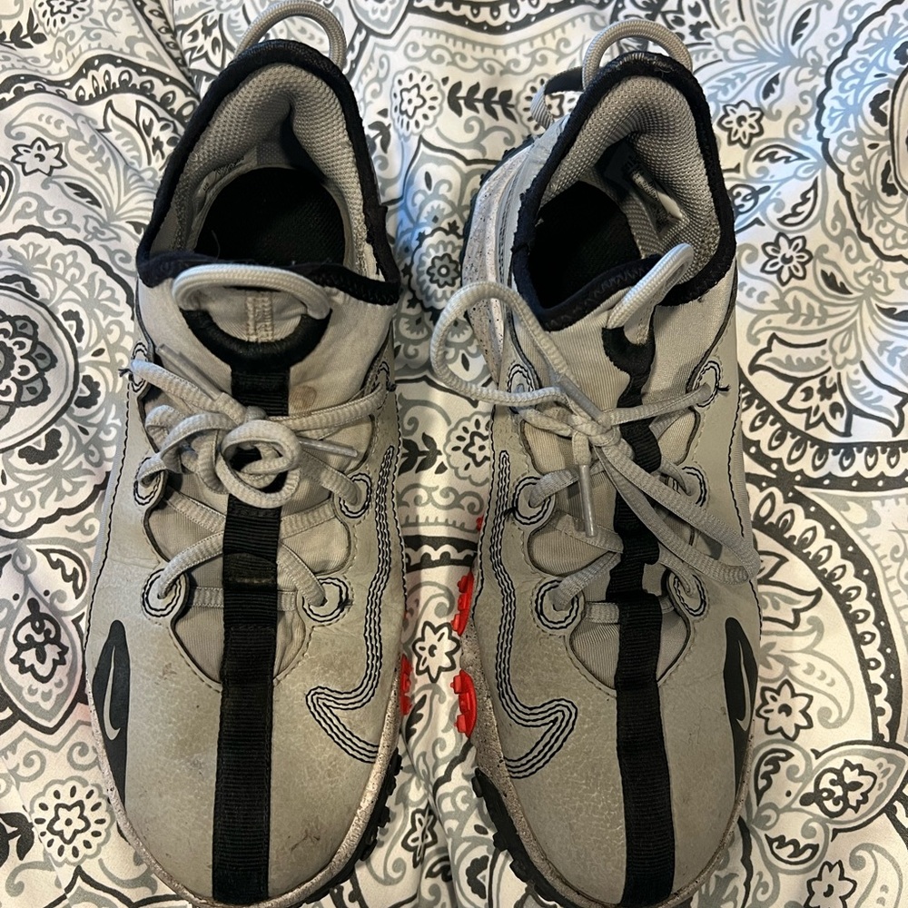 Gray and Black 5Y Nike Turf shoes